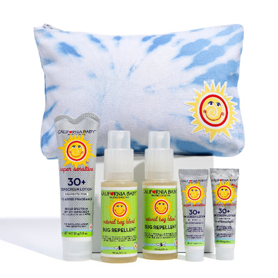 California Baby Sun & Bug Protection Set – Mineral Sunscreen + Natural Bug Repellent for Sensitive Skin