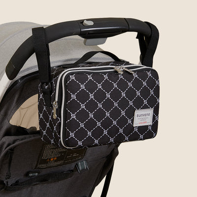 SUNVENO Portable Diaper Changing Bag – 3-in-1 Changing Pad & Stroller Organizer