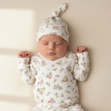 Makemake Organics Organic Kimono Knotted Sleep Gown - Meadow