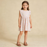 Makemake Organics Organic Flutter Dress - Peony