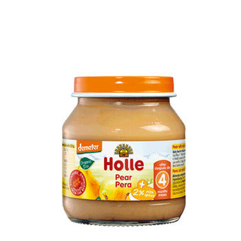 Holle 100 % Pear Puree 125 g (106801) (EXP:9/01/27)