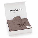 Organic Pointelle Swaddle Blanket + Hat Gift Set