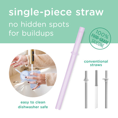 Olababy 11oz Kids Silicone Tumbler with Straw Lid – Toddler Straw Cup, Cup-Holder Base, 12 Months+