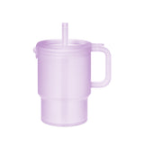 Olababy 11oz Kids Silicone Tumbler with Straw Lid – Toddler Straw Cup, Cup-Holder Base, 12 Months+