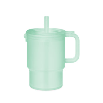 Olababy 11oz Kids Silicone Tumbler with Straw Lid – Toddler Straw Cup, Cup-Holder Base, 12 Months+