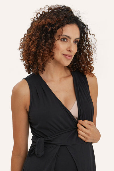 NOM Maternity Francesca Wrap Jumpsuit