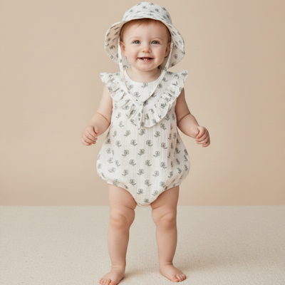 Makemake Organics Organic Bucket Sun Hat - Poppy