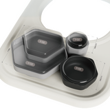 Toddler Feeding Set Grey & Black