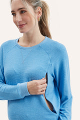 NOM Maternity Heart On My Sleeve Nursing Sweatshirt