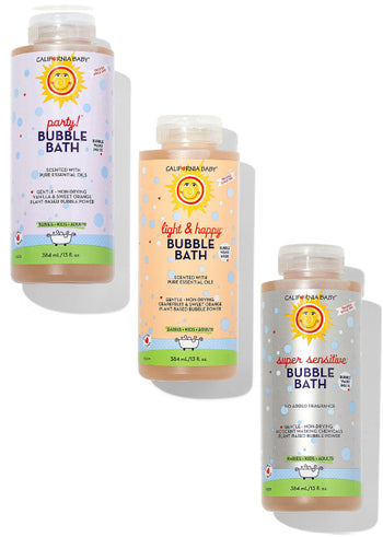 California Baby Bubble Bath Trio Set – Gentle & Aromatherapy Bath Collection