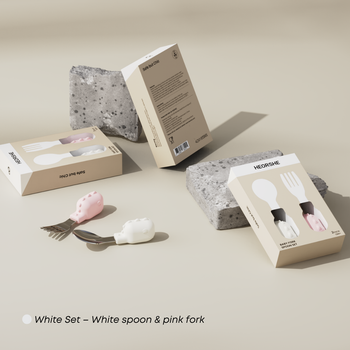 Spoon and Fork Set White