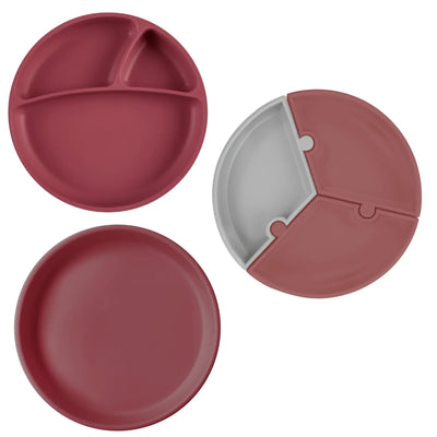 Silicone Suction Plate Collection – Puzzle, Portions & Basics (Food-Grade BLW Plates)