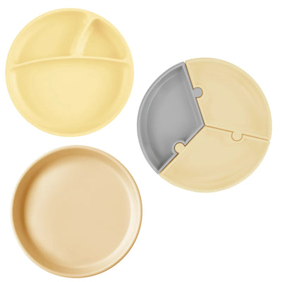 Silicone Suction Plate Collection – Puzzle, Portions & Basics (Food-Grade BLW Plates)