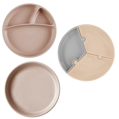 Silicone Suction Plate Collection – Puzzle, Portions & Basics (Food-Grade BLW Plates)