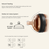 Ultra Wide Neck Baby Bottle 5 OZ Grey