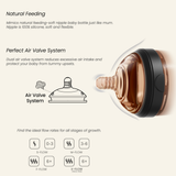 Ultra Wide Neck Baby Bottle 5 OZ Pink