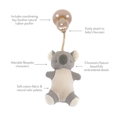 Natural Rubber Pacifier & Plush – Bear