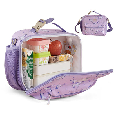SUNVENO Kids Lunch Box Cooler Bag – Blue Dinosaur