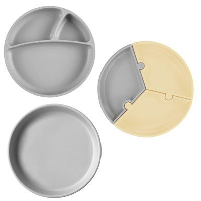 Silicone Suction Plate Collection – Puzzle, Portions & Basics (Food-Grade BLW Plates)