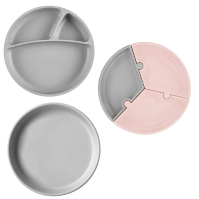 Silicone Suction Plate Collection – Puzzle, Portions & Basics (Food-Grade BLW Plates)