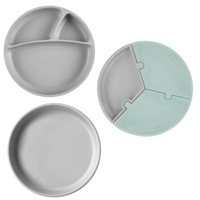 Silicone Suction Plate Collection – Puzzle, Portions & Basics (Food-Grade BLW Plates)