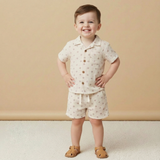 Makemake Organics Organic Shirt & Shorts Set - Cross