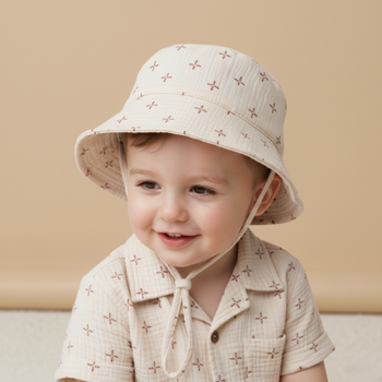Makemake Organics Organic Bucket Sun Hat - Cross