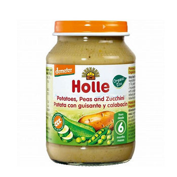 Holle Potatoes, Peas and Zucchini Puree 190 g (167804) DE (EXP:6/01/26)