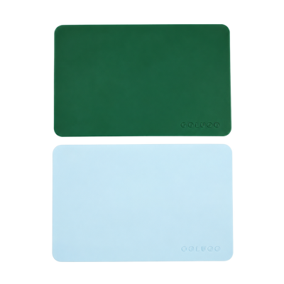 Colugo Roll and Go Silicone Placemat 2 Pack | Ultra-Thin Travel Placemats for Toddlers