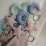 Mushie Moon Lovey Blanket – Organic Cotton Baby Comfort Blanket