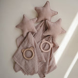 Mushie Star Lovey Blanket – Organic Cotton Baby Comfort Blanket
