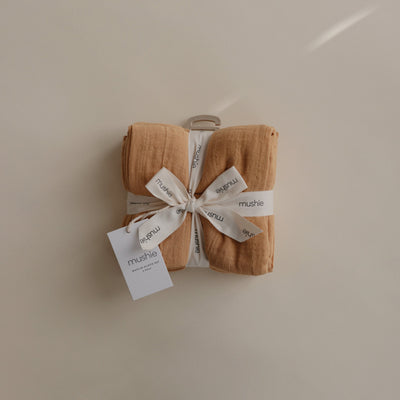 Mushie Organic Cotton Muslin Cloths 3-Pack