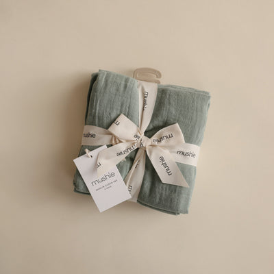 Mushie Organic Cotton Muslin Cloths 3-Pack