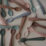 Mushie Silicone Feeding Spoons – Soft-Tip Baby Spoons
