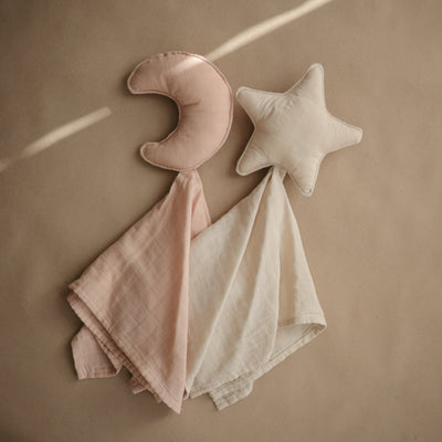 Mushie Star Lovey Blanket – Organic Cotton Baby Comfort Blanket