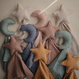 Mushie Moon Lovey Blanket – Organic Cotton Baby Comfort Blanket