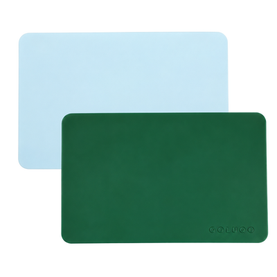 Colugo Roll and Go Silicone Placemat 2 Pack | Ultra-Thin Travel Placemats for Toddlers