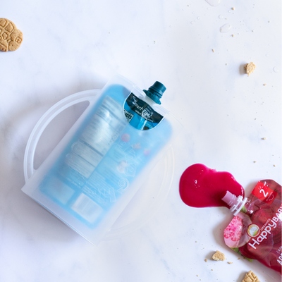 Flipping Holder Gift-Ready Travel Bundle – Food Pouch & Juice Box Holder Set