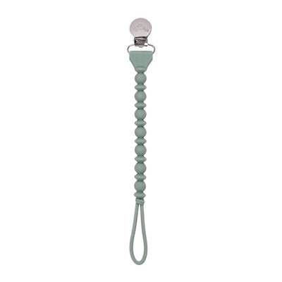 Sweetie Strap™ Silicone Pacifier Clip – Toast Beaded Design