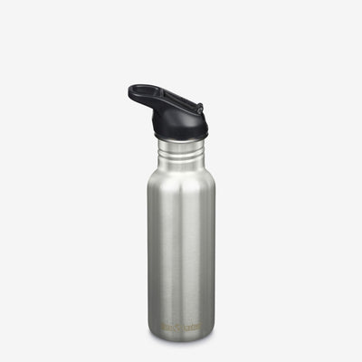 18 oz Classic Water Bottle with Flip Seal Sport Cap and Straw