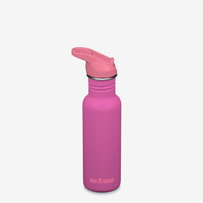 18 oz Classic Water Bottle with Flip Seal Sport Cap and Straw