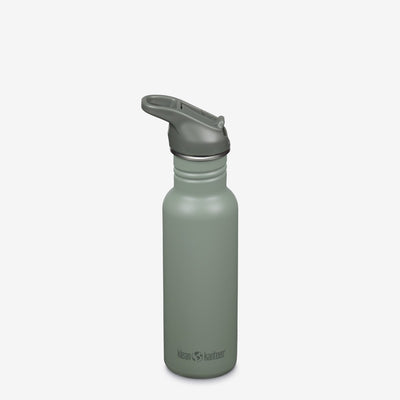 18 oz Classic Water Bottle with Flip Seal Sport Cap and Straw