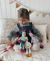 Apple Park Tiny Dancing Unicorn - Mint Stripe