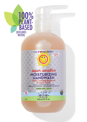 California Baby Super Sensitive Hand Wash – Fragrance-Free Moisturizing Cleanser for Sensitive Skin