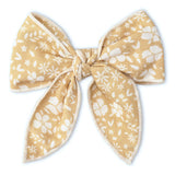 Makemake Organics Organic Hair Bow Clip - Yellow Blossom