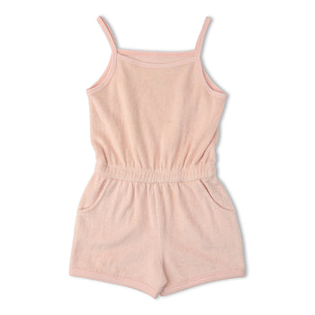 Makemake Organics Organic Tank Romper - Blush