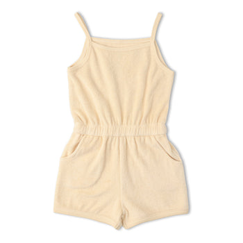 Makemake Organics Organic Tank Romper - Butter Yellow