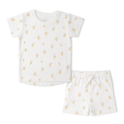 Makemake Organics Organic Tee & Shorts Set - Lemons