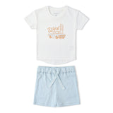 Makemake Organics Organic Graphic Tee & Shorts Set - Wild West
