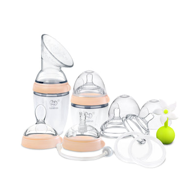 Haakaa Generation 3 Premium Pack 5-in-1 Silicone Breast Pump & Feeding System